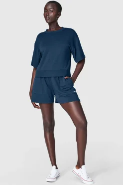 Free FWD Women's Drape Knit SS Top