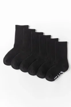 FWD Boy's Athletic Crew Socks - 6 Pack
