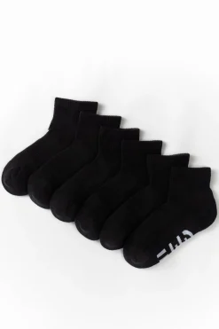 FWD Boy's Athletic Quarter Crew Socks - 6 Pack