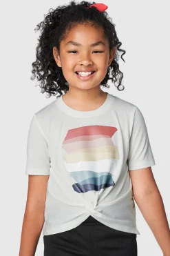 FWD Core Girls' SS Twist Joyful Exp Tee