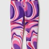 FWD Girl's All-Day Printed Crop Legging - Swirly