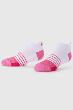 FWD Girl's Athletic Rise No Show Socks - Pack of 6