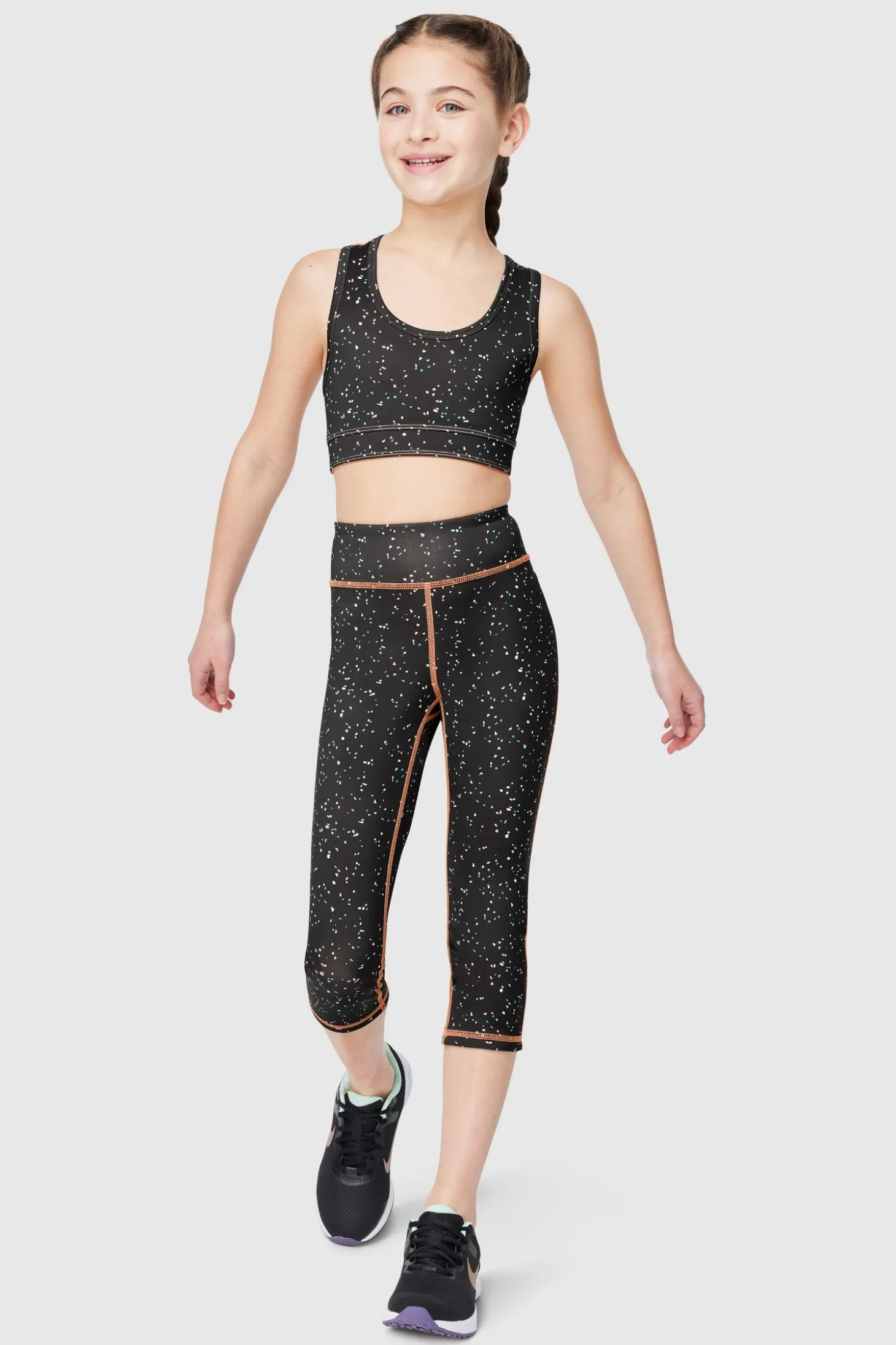 FWD Girl's Core Reversible Crop Legging