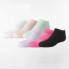 FWD Girls' No Show Mesh Socks 6 pack
