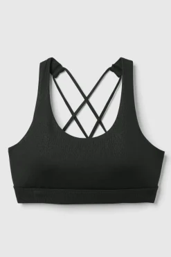 FWD Women's Strappy Sports Bra, Medium Impact, Removable Pads