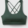 FWD Women's Strappy Sports Bra, Medium Impact, Removable Pads