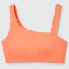 Push FWD Women's Asymmetrical Sports Bra, Medium Impact, Removable Pads