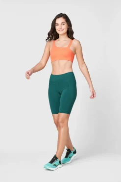 Push FWD Women's Asymmetrical Sports Bra, Medium Impact, Removable Pads