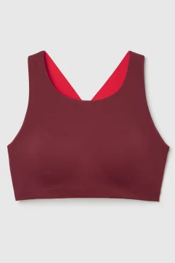 Push FWD Women's Plus Multi-Strap Sports Bra, Medium Impact, Removable Pads
