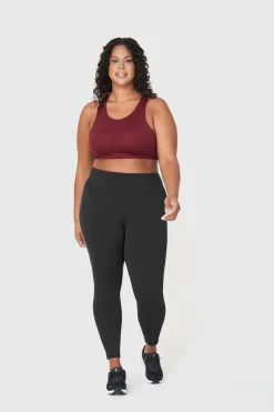 Push FWD Women's Plus Multi-Strap Sports Bra, Medium Impact, Removable Pads