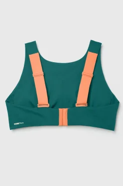 Push FWD Women's Plus Multi-Strap Sports Bra, Medium Impact, Removable Pads