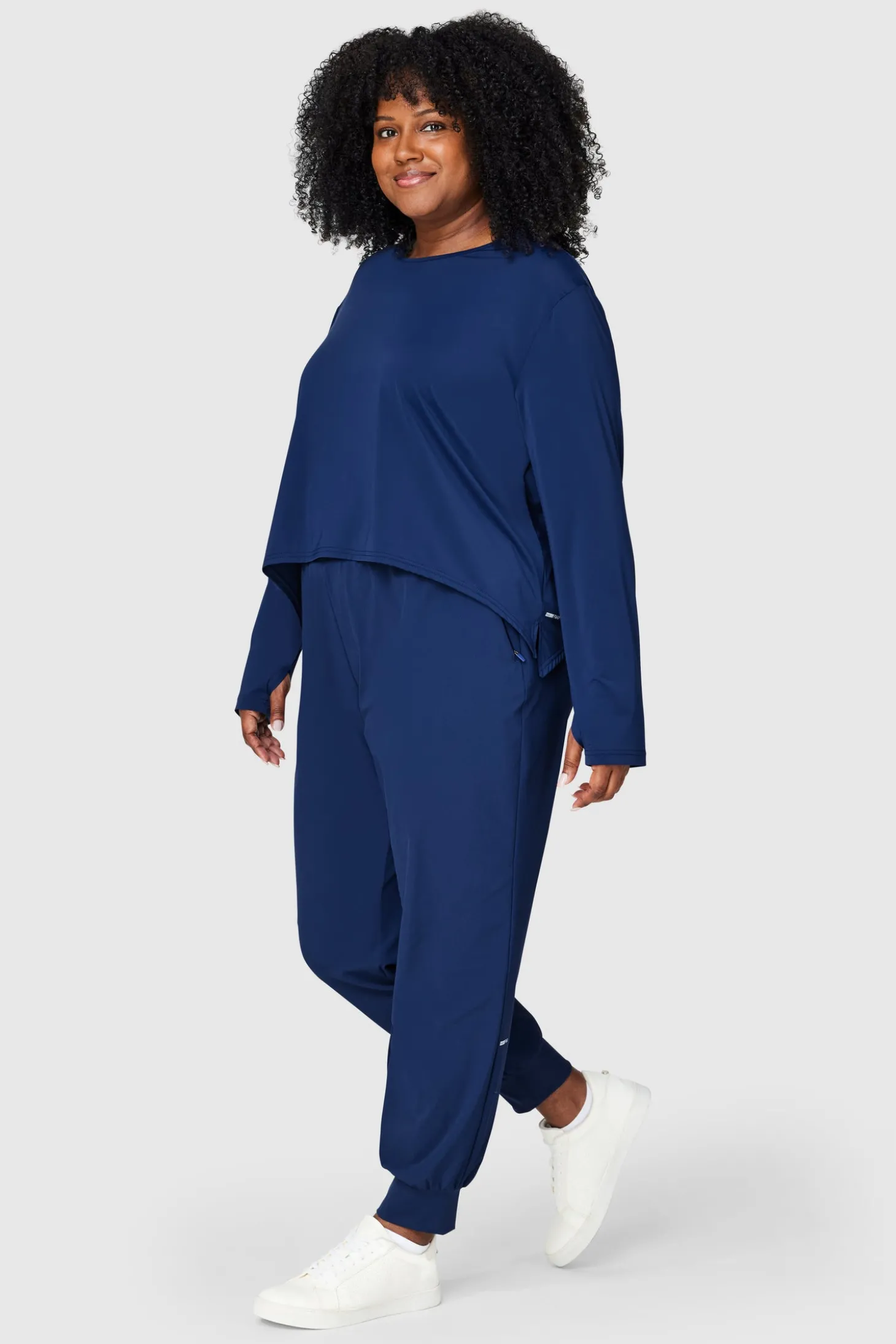 Push FWD Women's Plus Strech Nylon Slouchy Jogger
